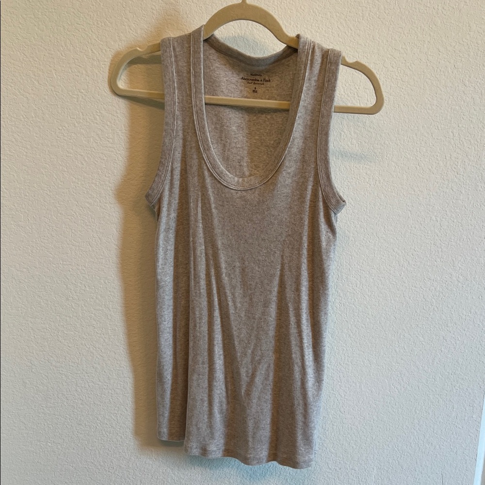 A&F Maternity Scoop Neck Ribbed Tank